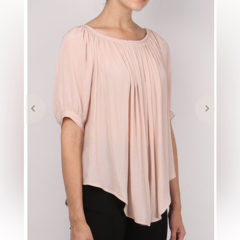 Smythe Pale Pink Gypset Blouse - Small